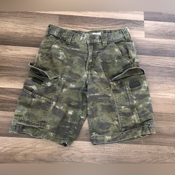 Carhartt Men’s Green Cargo Camo Relaxed Fit Shorts Size 30 - Picture 4 of 15